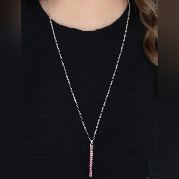 paparazzi Jewelry - Ombre Pink Necklace